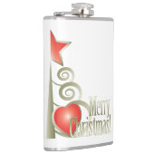 Hart voor Kerstmis Heupfles (Rechts)