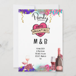 Hart voor Valentijnsdag [partij bewaar de datum Kaart