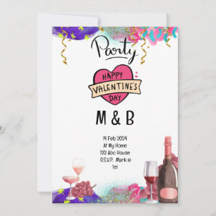 Hart voor Valentijnsdag [partij bewaar de datum Kaart