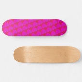 Hart, voorgebouwd volledig roze skateboard (Horizontaal)