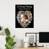 Hart Vorm 44 Foto's Funeral Memorial Poster (Thuiskantoor)