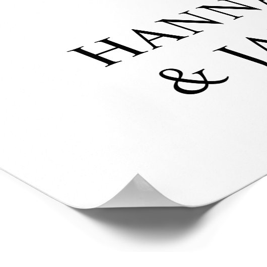 Hart Vorm Fotocollage 29 Pic Wedding Welkom Poster (Hoek)