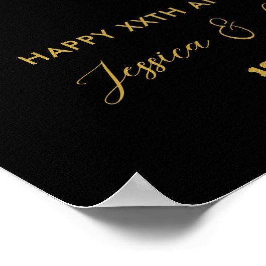 Hart Vorm Liefde Foto Collage Bruiloft Jubileum Poster (Hoek)