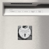 Hart vorm liefde slot foto Save the date magneet (Insitu (Vaatwasser))