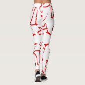 Hart vorm ontwerp leggings (Achterkant)