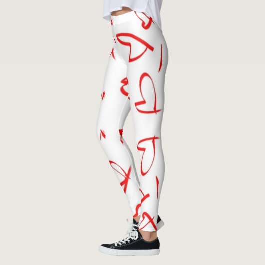 Hart vorm ontwerp leggings (Links)