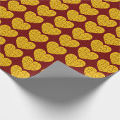  hart vorm puzzel cadeaupapier (Hoek)