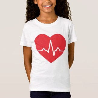 Hart Vorm Rood Schattige Liefde Karakter Illustrat T-shirt