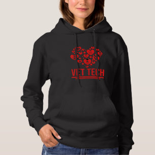 Hart Vorm Vet Tech Dierenverzorging Service Huisdi Hoodie