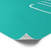 Hart-vormige Chiropractische Word Collage Poster (Hoek)