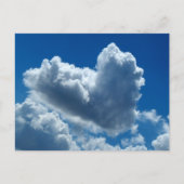 Hart-vormige cloud briefkaart (Voorkant)