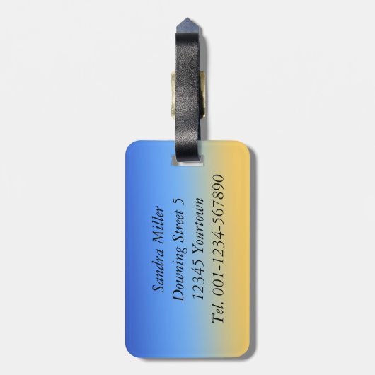 Hart-vormige herfst lekt paar bagagelabel (Achterkant verticaal)