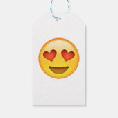 Hart-vormige ogen - Emoji Cadeaulabel (Achterkant)