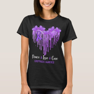 Hart Vrede Liefde Cure Fibromyalgie Awareness T-shirt