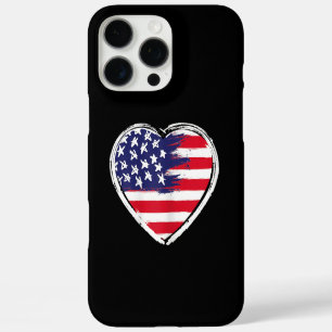 Hart VS Vlag 4 juli Patriottische Amerikaanse ster iPhone 16 Pro Max Hoesje
