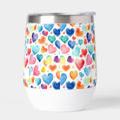 Hart Waterverf Kleurrijke Schattigee Liefde Custom (Links)