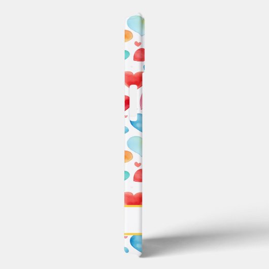 Hart Waterverf Kleurrijke Schattigee Liefde Custom Case-Mate iPhone Case (Achterkant / Rechts)