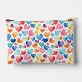Hart Waterverf Kleurrijke Schattigee Liefde Custom Etui (Achterkant)