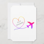 Hart Weddenschap bij instapweigering vliegtuig bes Save The Date (Achterkant)