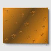 Hart Wedding-guestbook, feestelijk decor, mooi Gastenboek (Achterkant)