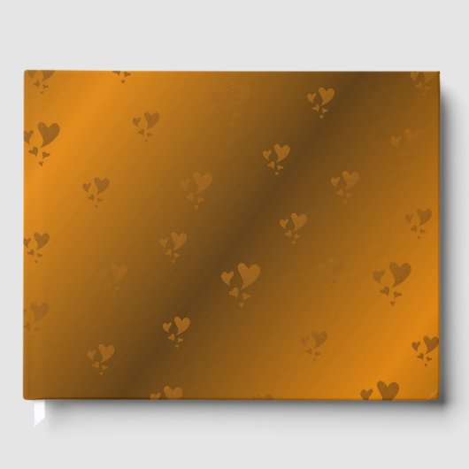 Hart Wedding-guestbook, feestelijk decor, mooi Gastenboek (Voorkant)