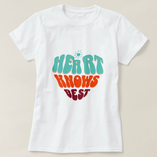 Hart Weet Het Best T-shirt (Design voorkant)