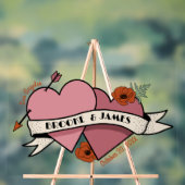 hart welkom bruiloft acryl bord (Neutraal)