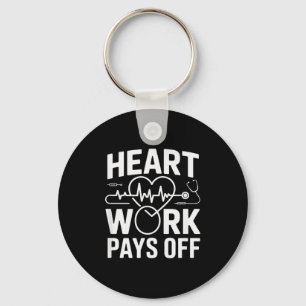 Hart Werk Loont Cardiologie Pionier Sleutelhanger