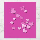 hart wijn etiket (Enkel label)