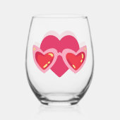 Hart Wijnglas Zonder Voet (Achterkant)