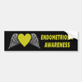 Hart/Wingen... Endometriose Bumpersticker (Voorkant)