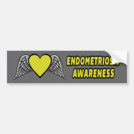 Hart/Wingen... Endometriose Bumpersticker