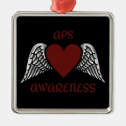 Hart/Wings...APS Metaal Ornament (Voorkant)