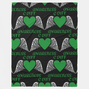 Hart/Wings...C Diff Fleece Deken