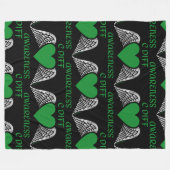 Hart/Wings...C Diff Fleece Deken (Voorkant (Horizontaal))