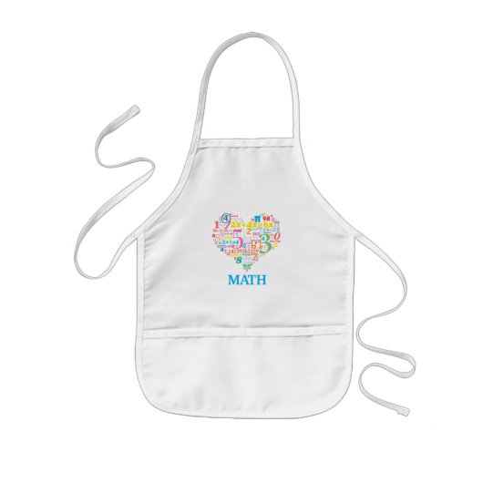 Hart Wiskunde Kinder Schort (Voorkant)