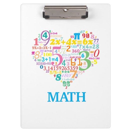 Hart Wiskunde Klembord (Voorkant)