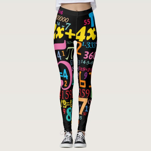 Hart Wiskunde Leggings (Voorkant)
