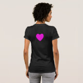 HART, wit roze T-shirt (Achterkant volledig)