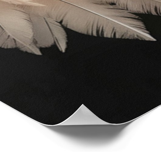 *~* Hart Witte Engel Vleugels AP78 Opal Poster (Hoek)