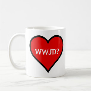 Hart WWJD Koffiemok