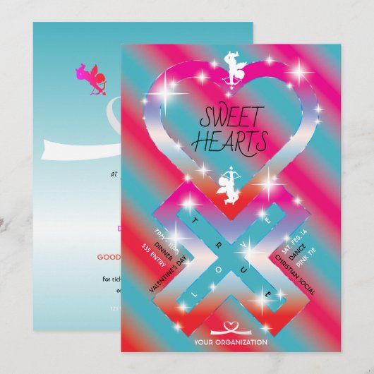 Hart X Sweet Hearts Kaart (Voorkant / Achterkant)