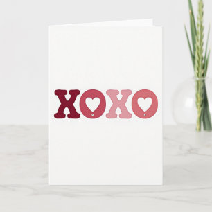 Hart Xoxo Patroon Liefde Kaart
