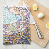 Hart, yin yang, boom van het leven van Amelia Carr Theedoek (Quarter Fold)