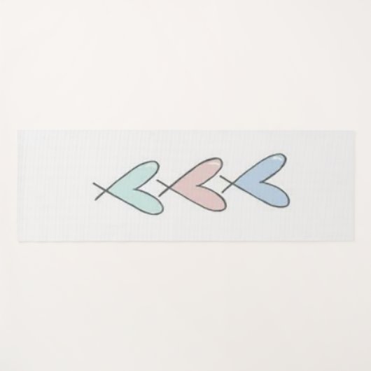 hart yogamat (Voorkant (horizontaal))