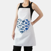 Hart zee dieren schort (Insitu)