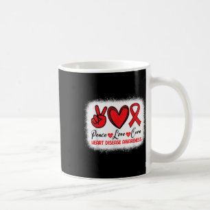 Hart Ziekte Bewustzijn Vrede Liefde Cure Go Red He Koffiemok