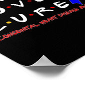 Hart Ziekte Bewustzijn Vrede Liefde Cure Poster (Hoek)