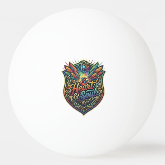 Hart & Ziel. Pingpongbal (Voorkant)