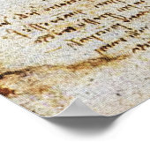 Hart, zijn bloedvaten, Leonardo da Vinci, Sepia Poster (Hoek)